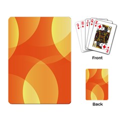 Abstract Orange Yellow Red Color Playing Cards Single Design (rectangle) by Celenk