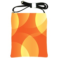 Abstract Orange Yellow Red Color Shoulder Sling Bag