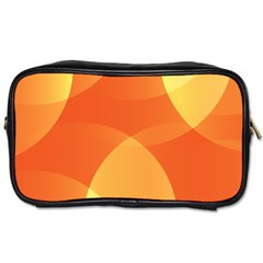 Abstract Orange Yellow Red Color Toiletries Bag (Two Sides)