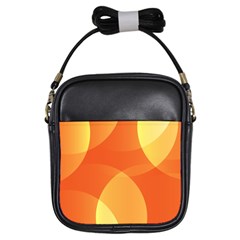 Abstract Orange Yellow Red Color Girls Sling Bag