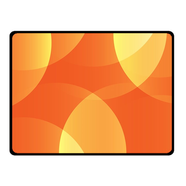 Abstract Orange Yellow Red Color Two Sides Fleece Blanket (Small)