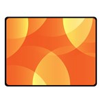 Abstract Orange Yellow Red Color Two Sides Fleece Blanket (Small) 45 x34  Blanket Back