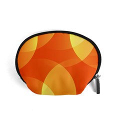 Abstract Orange Yellow Red Color Accessory Pouch (Small)