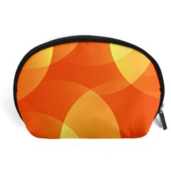 Abstract Orange Yellow Red Color Accessory Pouch (large) by Celenk