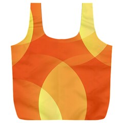 Abstract Orange Yellow Red Color Full Print Recycle Bag (XXL)