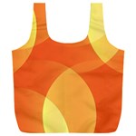 Abstract Orange Yellow Red Color Full Print Recycle Bag (XXXL) Front