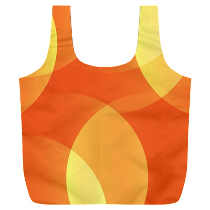 Abstract Orange Yellow Red Color Full Print Recycle Bag (XXXL)