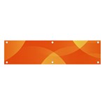 Abstract Orange Yellow Red Color Banner and Sign 4  x 1  Front