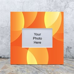 Abstract Orange Yellow Red Color White Box Photo Frame 4  X 6  by Celenk