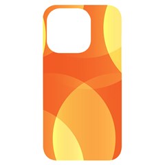 Abstract Orange Yellow Red Color Iphone 14 Pro Black Uv Print Case by Celenk