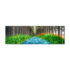 River Forest Landscape Nature Sticker Bumper (100 Pack) by Celenk