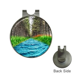 River Forest Landscape Nature Hat Clips With Golf Markers by Celenk