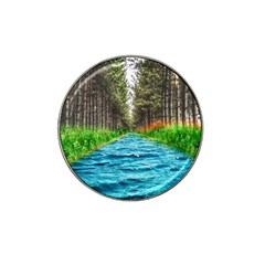 River Forest Landscape Nature Hat Clip Ball Marker (4 Pack) by Celenk