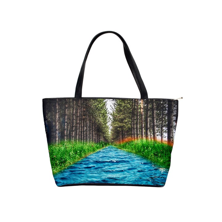 River Forest Landscape Nature Classic Shoulder Handbag