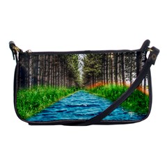 River Forest Landscape Nature Shoulder Clutch Bag by Celenk