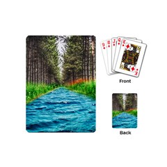 River Forest Landscape Nature Playing Cards Single Design (mini) by Celenk