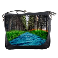 River Forest Landscape Nature Messenger Bag by Celenk