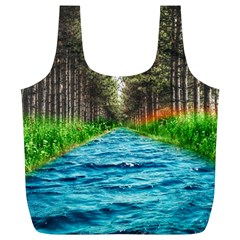 River Forest Landscape Nature Full Print Recycle Bag (xl) by Celenk