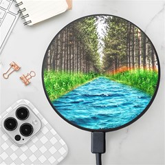 River Forest Landscape Nature Wireless Fast Charger(black) by Celenk