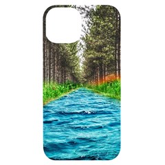 River Forest Landscape Nature Iphone 14 Black Uv Print Case