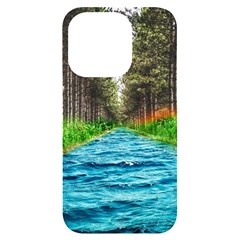 River Forest Landscape Nature Iphone 14 Pro Black Uv Print Case