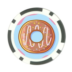 Dessert Food Donut Sweet Decor Chocolate Bread Poker Chip Card Guard by Uceng