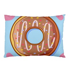 Dessert Food Donut Sweet Decor Chocolate Bread Pillow Case by Uceng