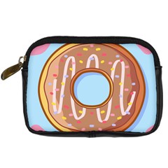 Dessert Food Donut Sweet Decor Chocolate Bread Digital Camera Leather Case by Uceng