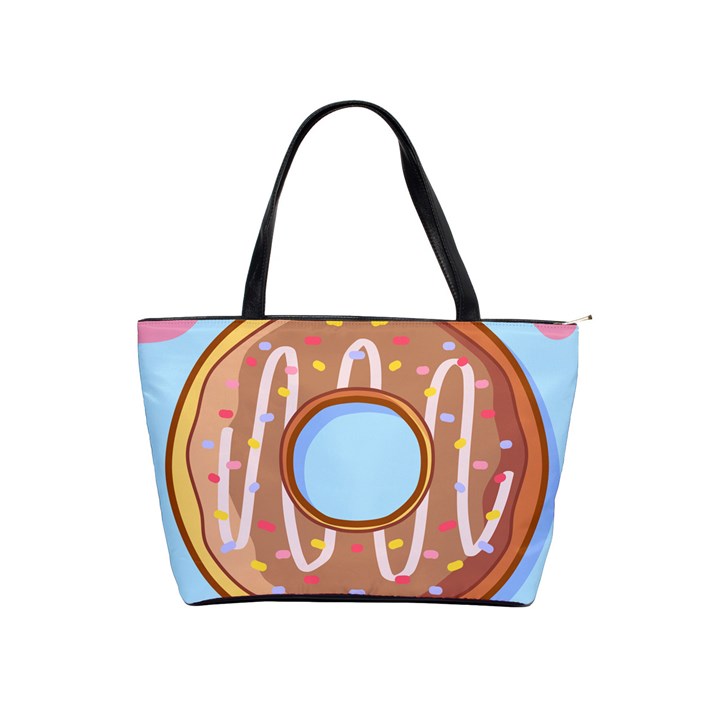 Dessert Food Donut Sweet Decor Chocolate Bread Classic Shoulder Handbag