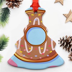 Dessert Food Donut Sweet Decor Chocolate Bread Ornament (christmas Tree)  by Uceng