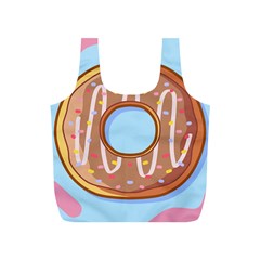 Dessert Food Donut Sweet Decor Chocolate Bread Full Print Recycle Bag (s) by Uceng