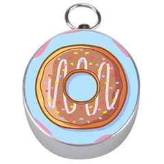 Dessert Food Donut Sweet Decor Chocolate Bread Silver Compasses by Uceng