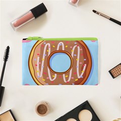 Dessert Food Donut Sweet Decor Chocolate Bread Cosmetic Bag (xs) by Uceng