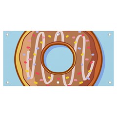 Dessert Food Donut Sweet Decor Chocolate Bread Banner And Sign 6  X 3  by Uceng