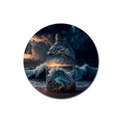 Fantasy People Mysticism Composing Fairytale Art 2 Rubber Coaster (round) by Uceng