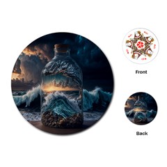 Fantasy People Mysticism Composing Fairytale Art 2 Playing Cards Single Design (round)