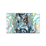 Abstract Acrylic Color Texture Watercolor Creative Sticker (Rectangular) Front