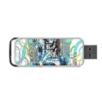 Abstract Acrylic Color Texture Watercolor Creative Portable USB Flash (One Side) Front