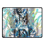 Abstract Acrylic Color Texture Watercolor Creative Two Sides Fleece Blanket (Small) 45 x34  Blanket Back