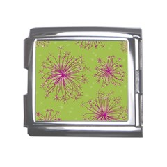 Dandelion Flower Background Nature Flora Drawing Mega Link Italian Charm (18mm) by Uceng