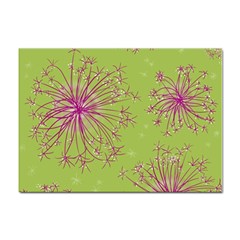 Dandelion Flower Background Nature Flora Drawing Sticker A4 (10 Pack) by Uceng