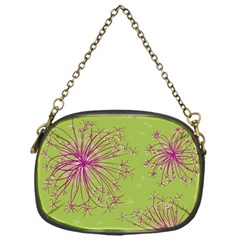 Dandelion Flower Background Nature Flora Drawing Chain Purse (one Side) by Uceng