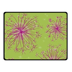 Dandelion Flower Background Nature Flora Drawing Fleece Blanket (small) by Uceng