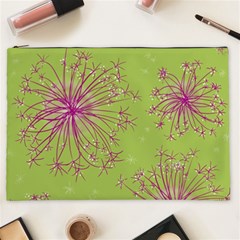 Dandelion Flower Background Nature Flora Drawing Cosmetic Bag (xxl) by Uceng