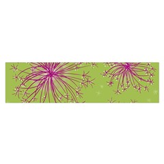 Dandelion Flower Background Nature Flora Drawing Oblong Satin Scarf (16  X 60 ) by Uceng