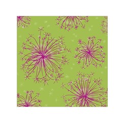 Dandelion Flower Background Nature Flora Drawing Square Satin Scarf (30  X 30 ) by Uceng