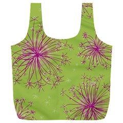 Dandelion Flower Background Nature Flora Drawing Full Print Recycle Bag (xxl) by Uceng