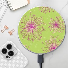 Dandelion Flower Background Nature Flora Drawing Wireless Fast Charger(white) by Uceng