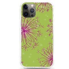 Dandelion Flower Background Nature Flora Drawing Iphone 12 Pro Max Tpu Uv Print Case by Uceng