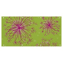 Dandelion Flower Background Nature Flora Drawing Banner And Sign 8  X 4  by Uceng